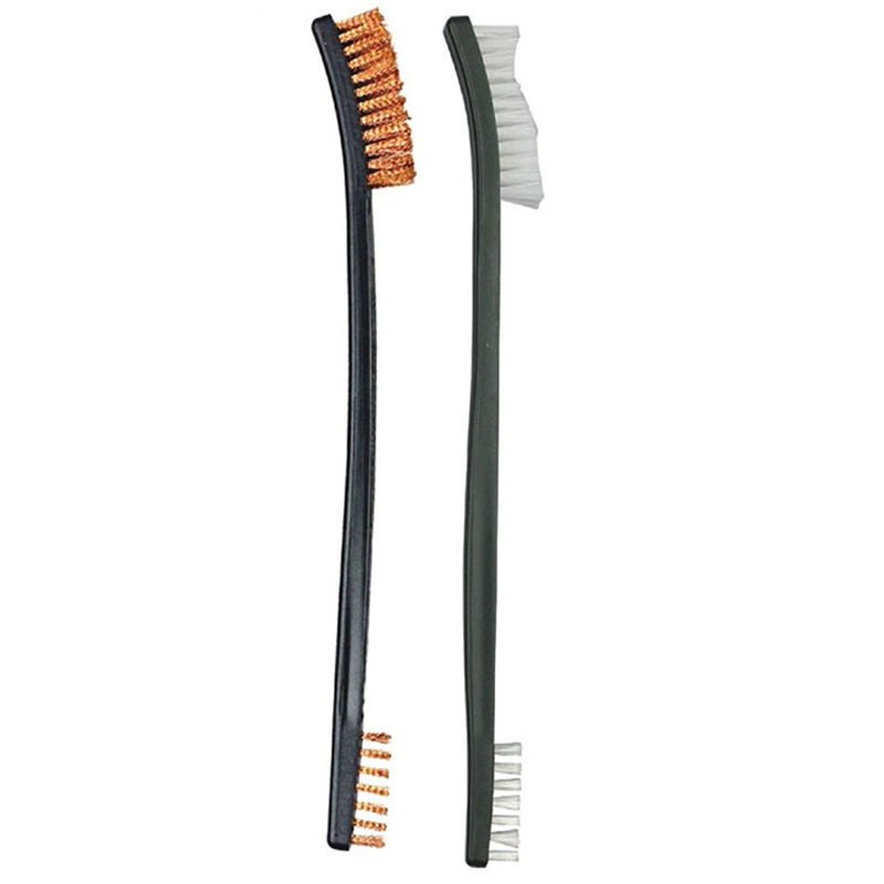 डबल एन्ड युटिलिटी गन सफा गर्ने ह्यान्ड ब्रश ब्रास तारहरू