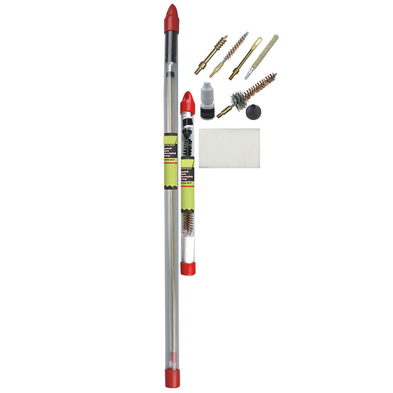 राइफल क्लीनिङ किट एक टुक्रा लामो रड ह्याङ्गिङ ट्यूब प्याक