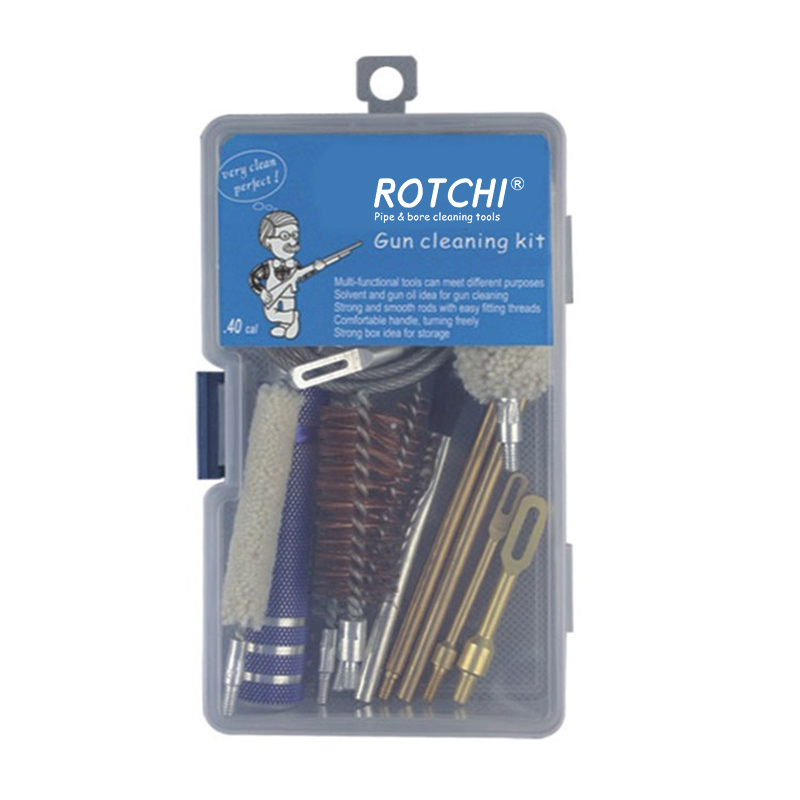 युनिभर्सल गन क्लिनिङ किट प्लास्टिक बक्स प्याक